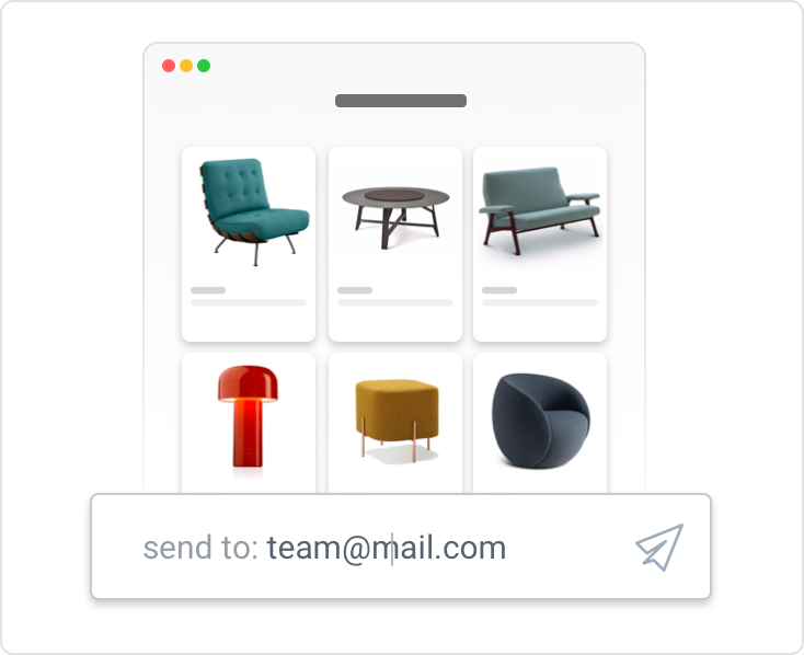 Share projects with your team or clients