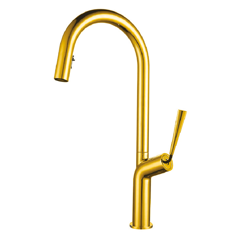 1318G Gold Spiral Kitchen Sink (Mixer) Tap