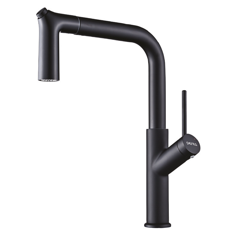 1319B Black Spiral Kitchen Sink (Mixer) Tap