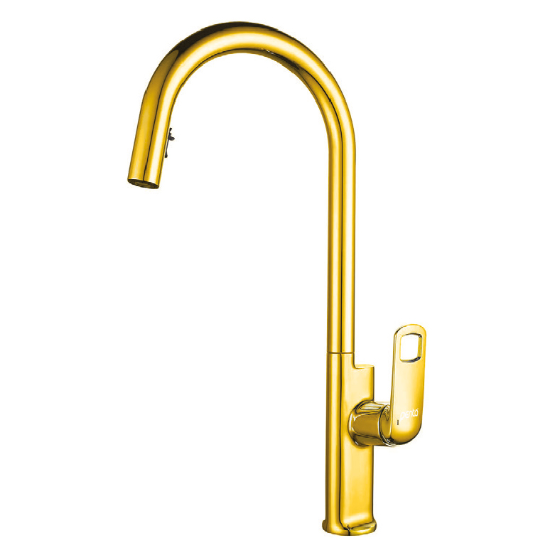 1321G Gold Spiral Kitchen Sink (Mixer) Tap