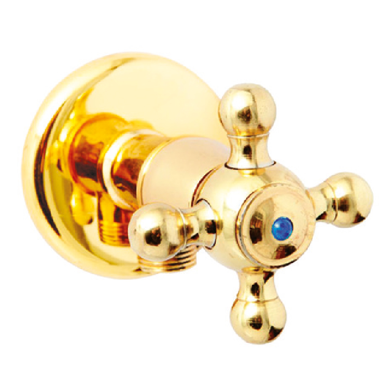 2599 Gold Angle Valve and Bidet Faucet