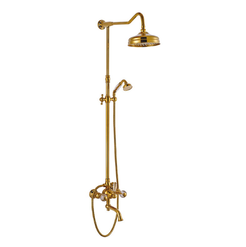 3544 Anatolia Gold Crystal Concealed Shower System