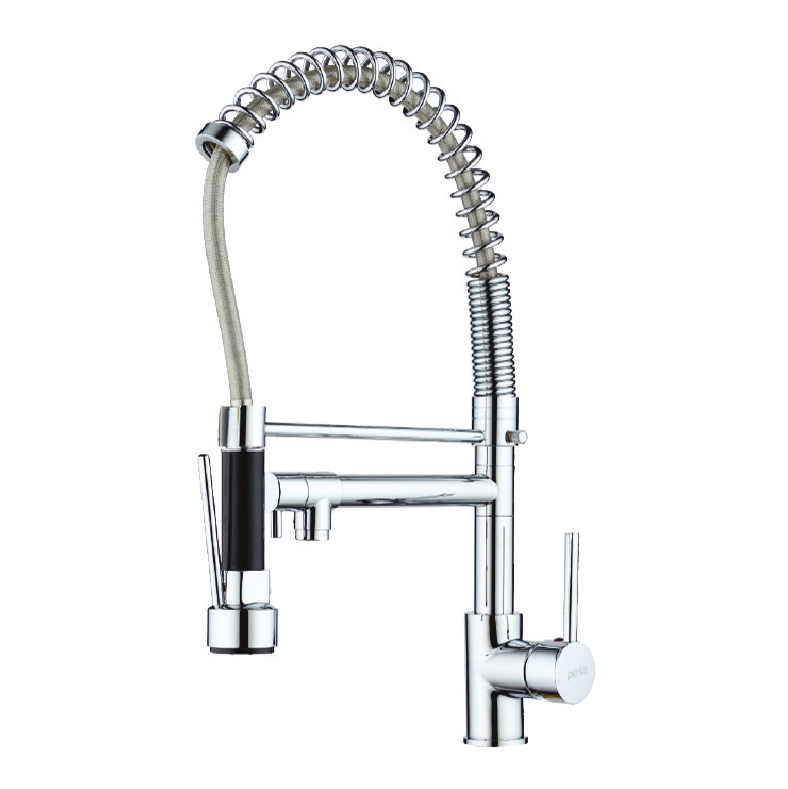 3638 Industrial Flexible Kitchen Sink (Mixer) Tap with Double Outlet