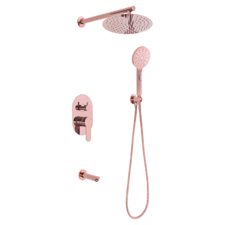 4429 Wall-Mounted Concealed Shower System (6)(Round)