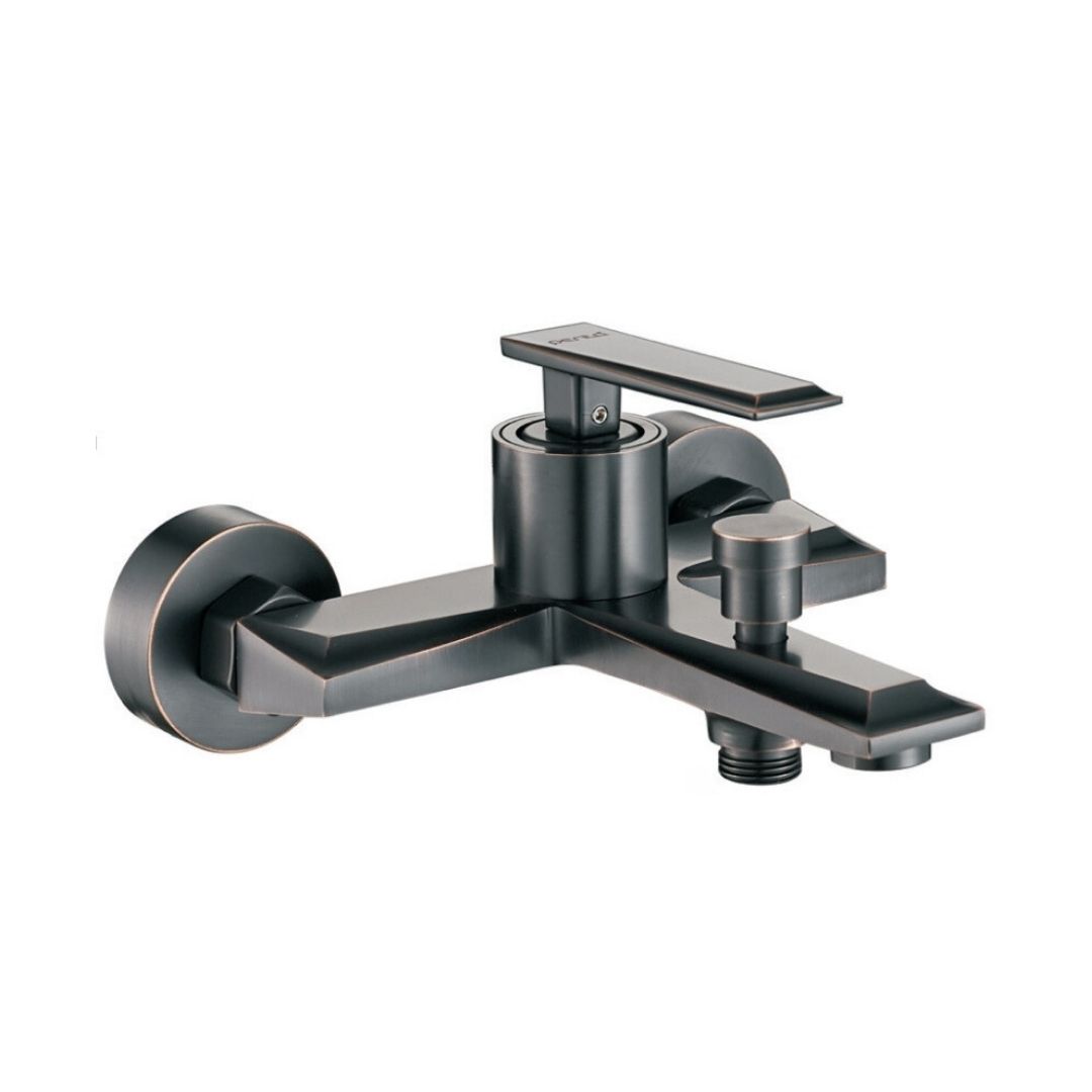 5354MB Capella Matte Black Rose Bath Shower Mixer Tap