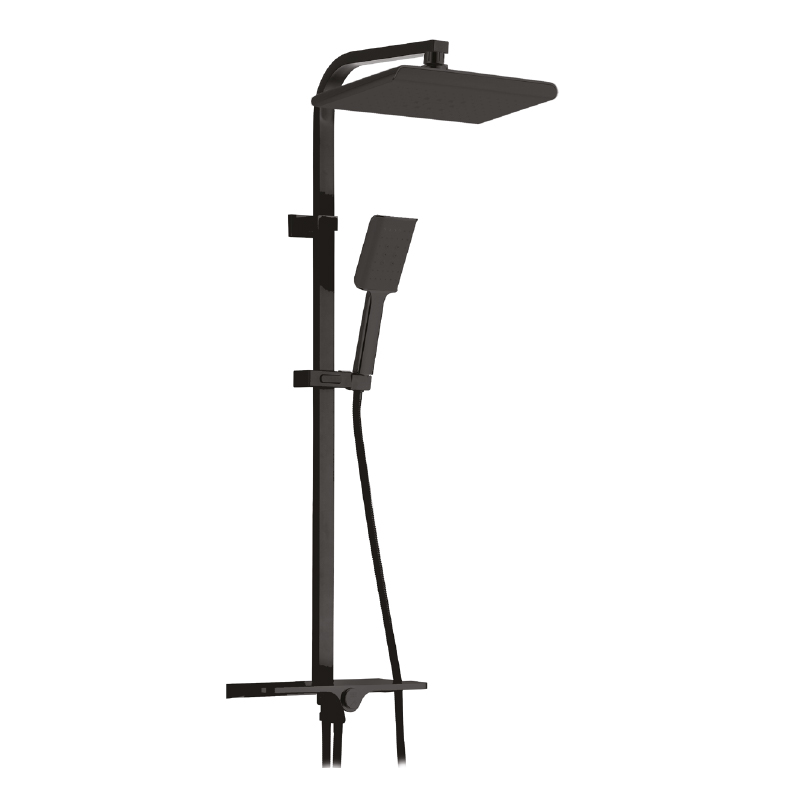 8869B Rain Shower System (Square Pipe) (Black)