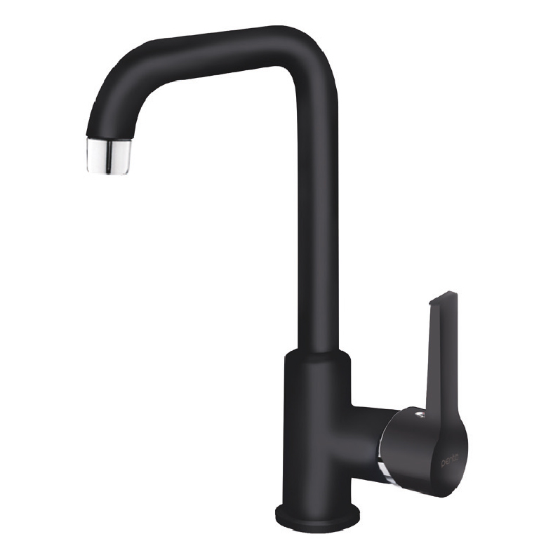 P915B (Black) Agena Kitchen Sink (Mixer) Tap (with L Pipe)