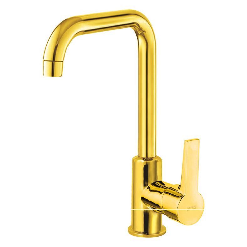 P915G (Gold) Agena Kitchen Sink (Mixer) Tap (with L Pipe)