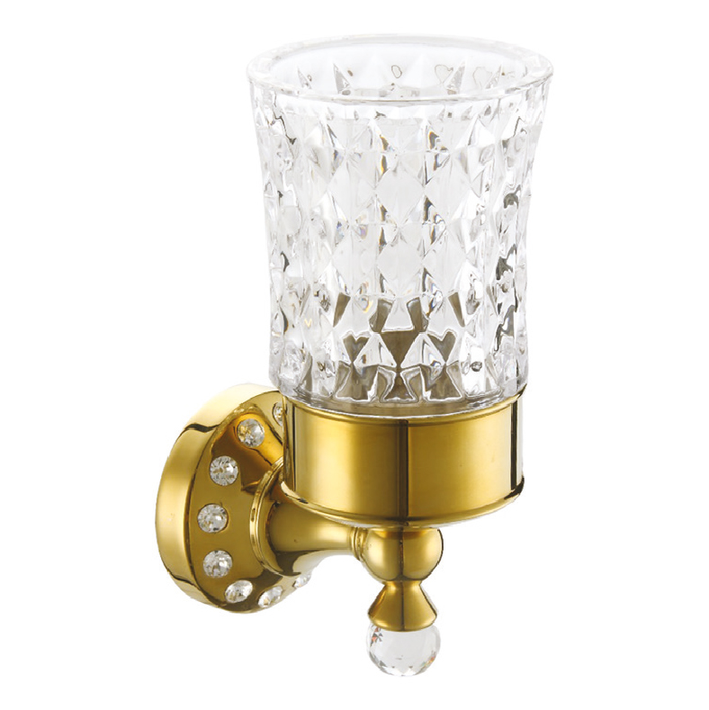 Pgc3506 Anatolia Gold Crystal Toothbrush Holder