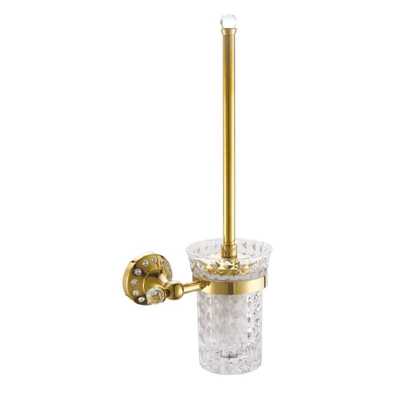 Pgc3513 Anatolia Gold Crystal Toilet Brush Holder