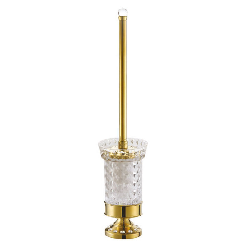 Pgc3563 Anatolia Gold Crystal Toilet Brush Holder (Floor-Mounted)