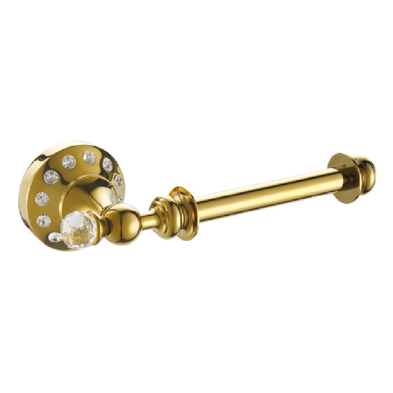 Pgc3570 Anatolia Gold Crystal Toilet Roll Holder (No Cover)