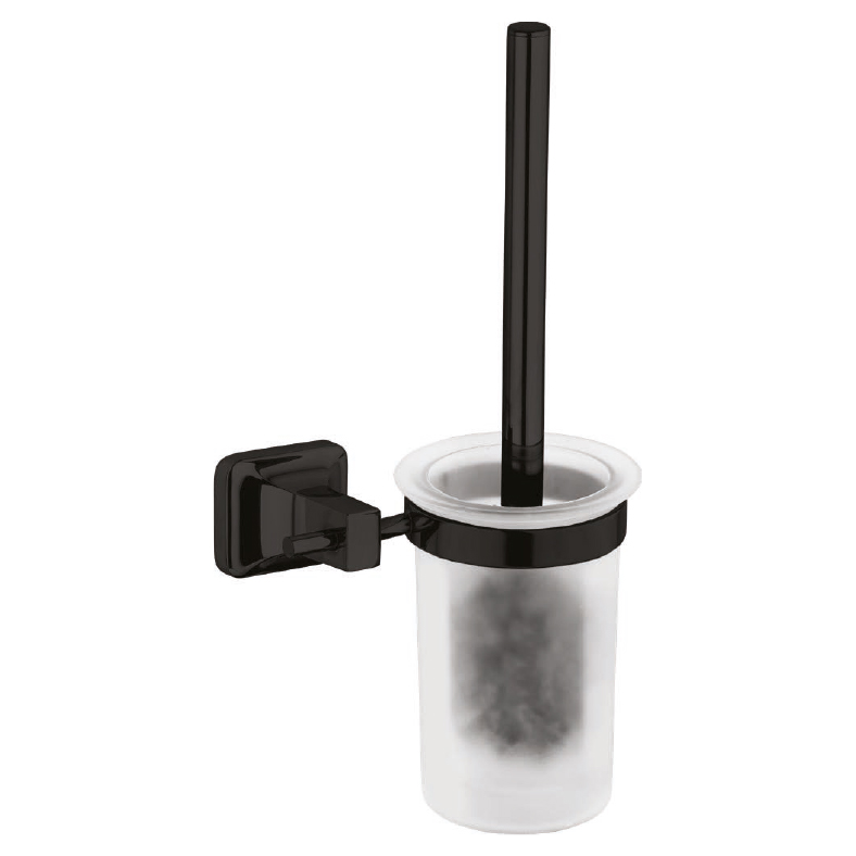 Plfb663 Leaf Toilet Brush Holder (Black)