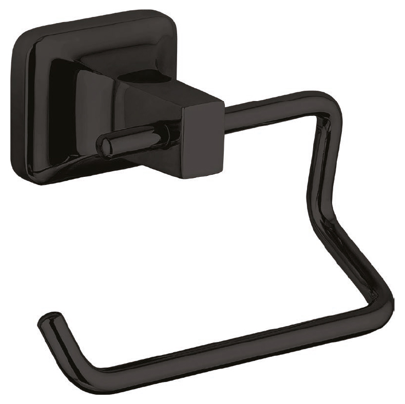 Plfb670 Leaf Toilet Roll Holder (No Cover) (Black)