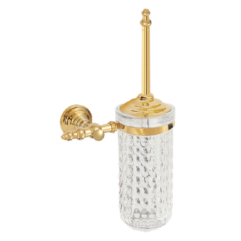 Pmg2663C Mira Gold Toilet Brush Holder (Glass Chamber)