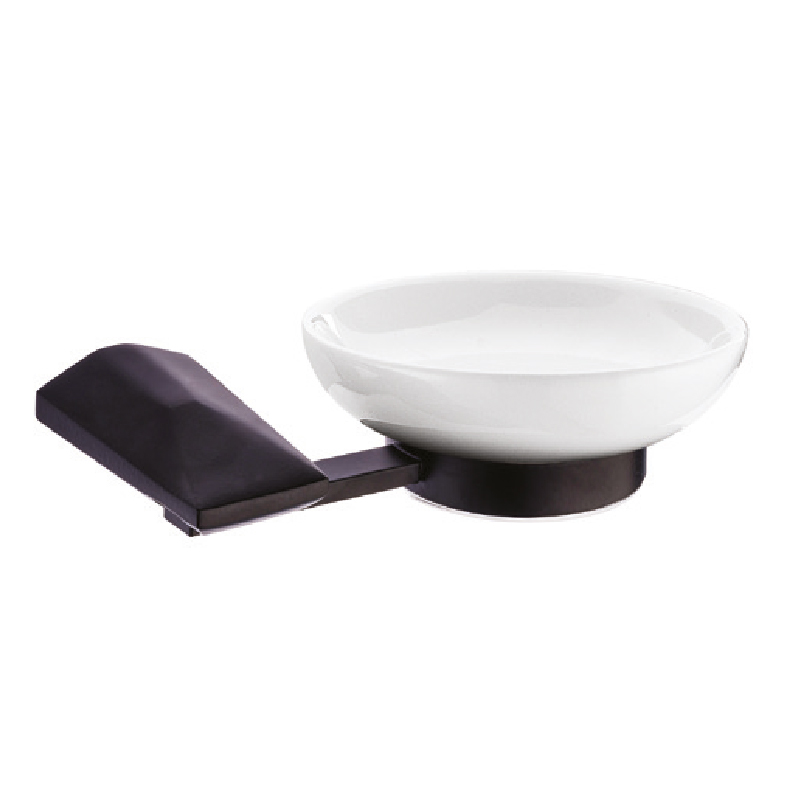 Pnm4854 Nova Black Soap Holder (Ceramic Bowl)