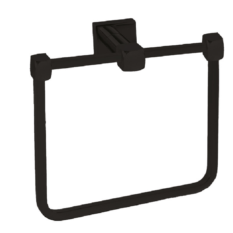 Pvb2703 Valent Black Round Towel Rail