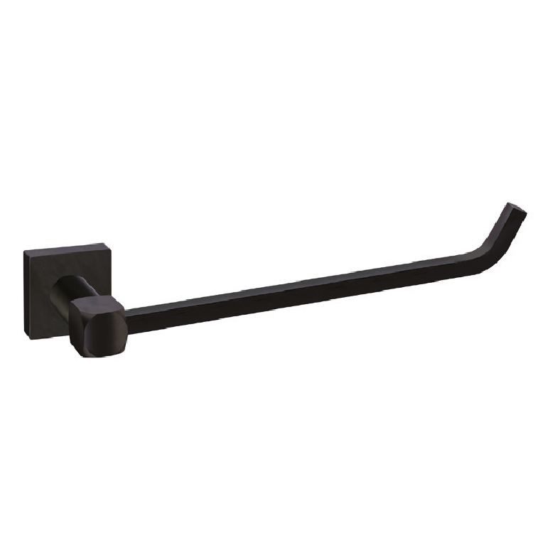 Pvb2703A Valent Black Round Towel Rail-Open