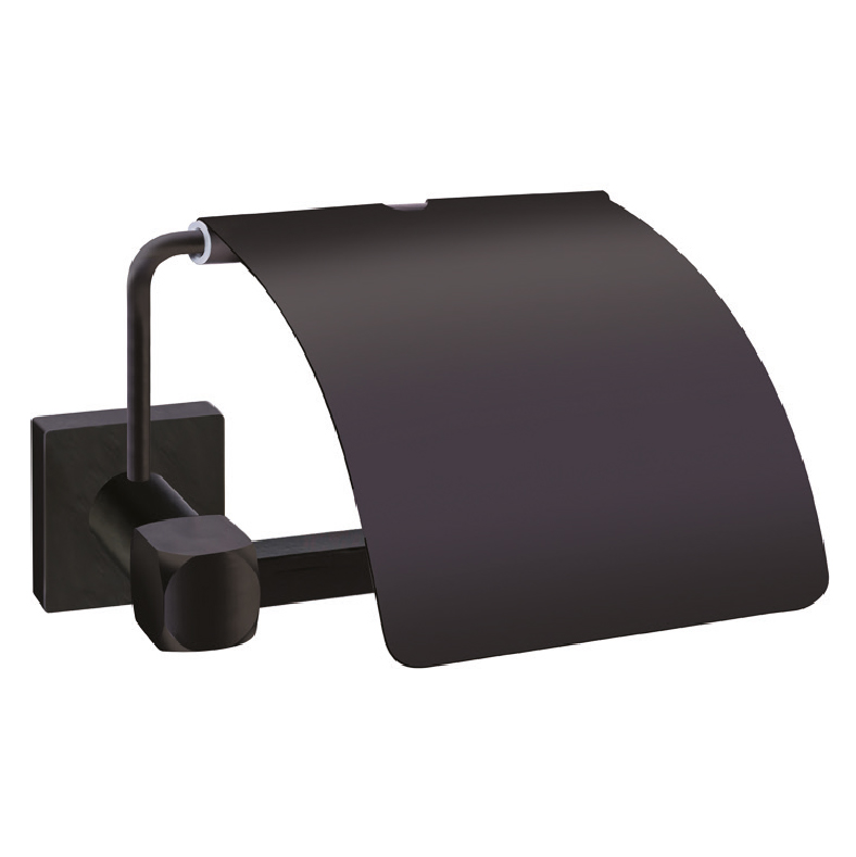 Pvb2710 Valent Black Toilet Roll Holder