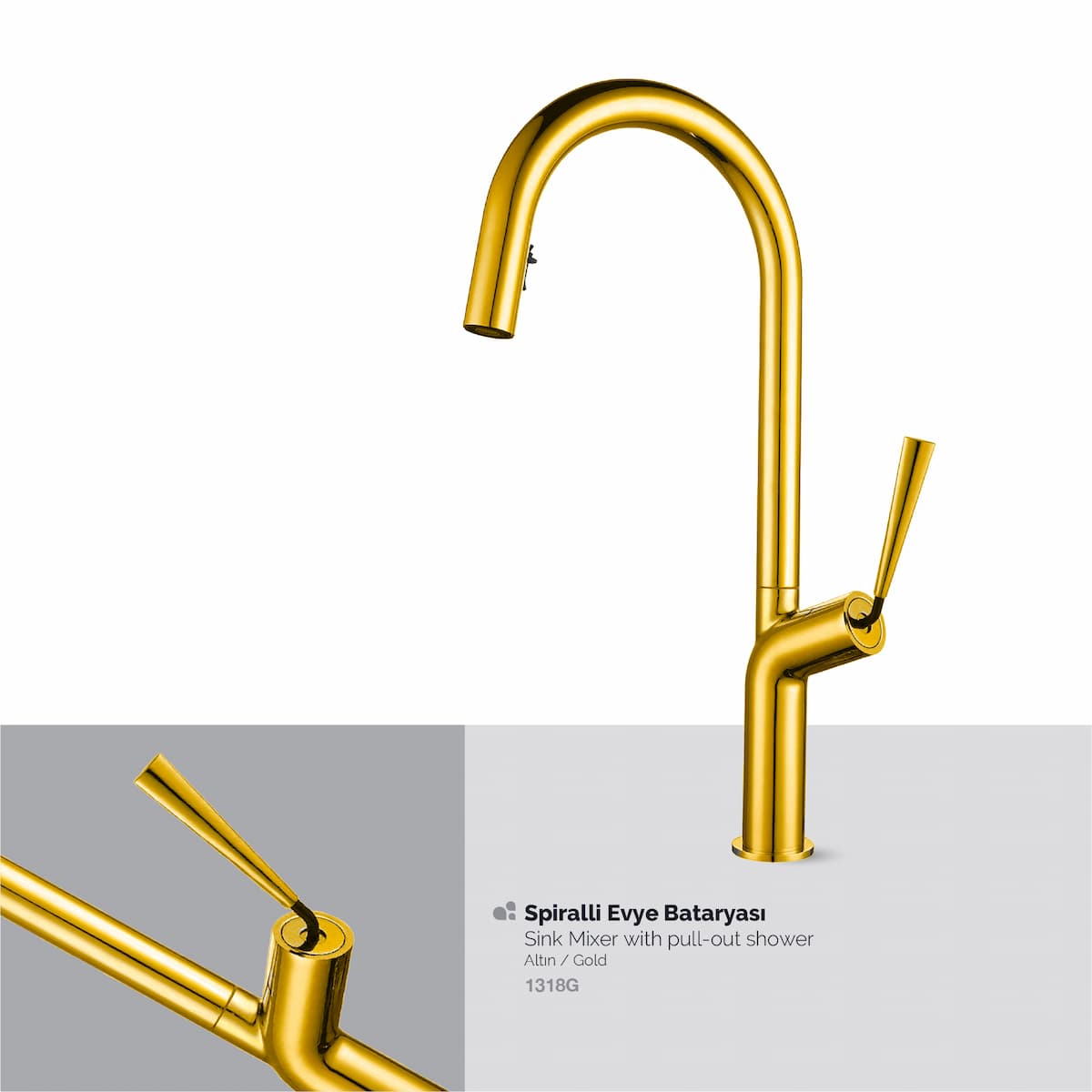 1318G Spiralli Evye Bataryası Gold